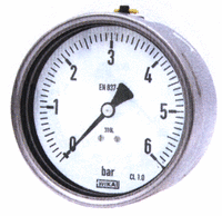 Nerezové manometry 232.50.100, zadní, závit G1/2