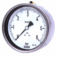 Nerezové manometry 232.50.160, zadní, závit G1/2