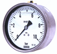 Nerezové glycerinové manometry 233.50.063, zadní, závit G1/4