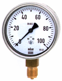 Manometry 611.10.100, spodní, závit G1/2