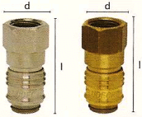 Rychlospojky s vnitřním závitem (DN 5)