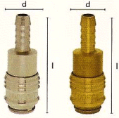 Rychlospojky s trnem na hadici (DN 5)