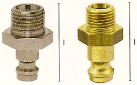Vsuvky s vnějším závitem (DN 5)