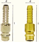 Vsuvky s trnem na hadici (DN 7,2)