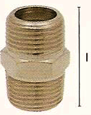 Šroubení s vnějšími kuželovými závity (z poniklované mosazi)