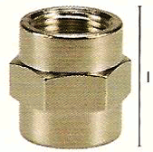 Mufny s vnitřními závity (poniklované provedení)