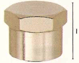Záslepky se šestihranem a s vnitřním trubkovým závitem (poniklované provedení)