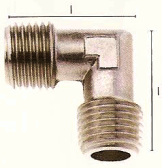 Kolena s vnějšími kuželovými závity (poniklované provedení)