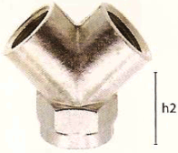 Rozdrojky s vnitřními trubkovými závity (poniklované provedení)