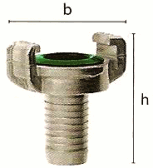 Bajonetové spojky GEKA s trnem na hadici