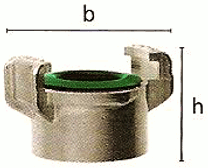 Bajonetové spojky GEKA s vnitřním závitem