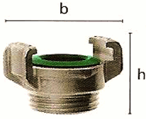 Bajonetové spojky GEKA s vnějším závitem