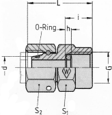 EMASD... (Nastavitelné šroubení s těsnícím kuželeme pro manometry