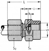 P-MAV...R (Manometrová spojka s těsnícím kroužkem)